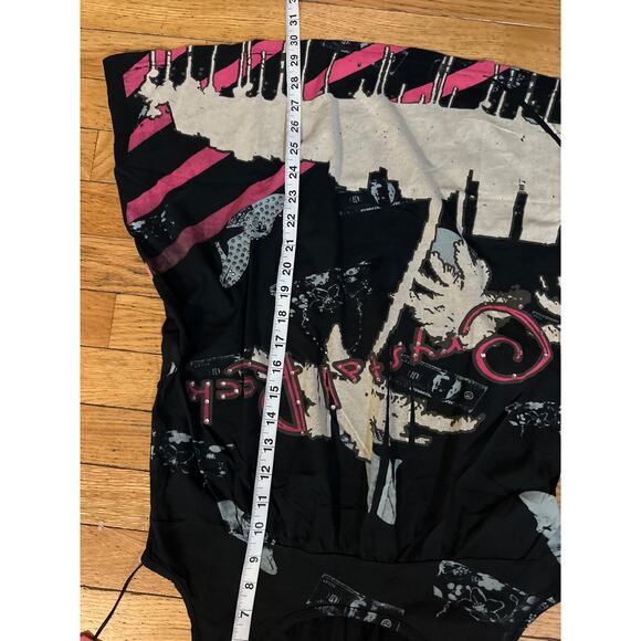 Crystal Rock by Christian Audigier Graphic Tank Dress Top M NWT - Picture 7 of 7